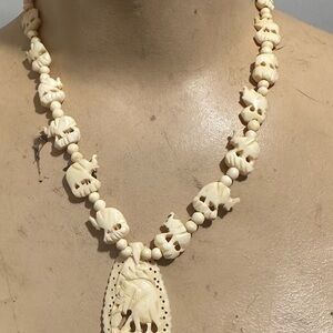 Vintage elephant necklace